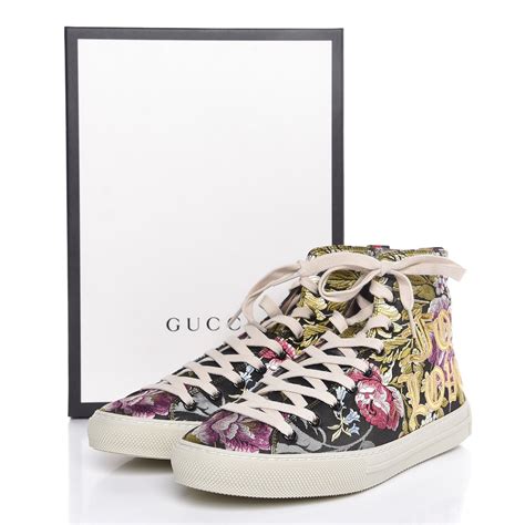 gucci blind for love high top sneaker|GUCCI Canvas Romantic Print Major Blind For Love High Top .